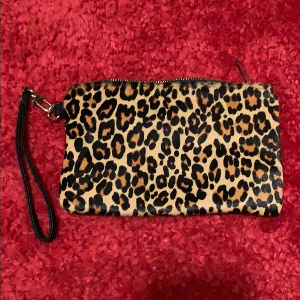 Leopard Wristlet